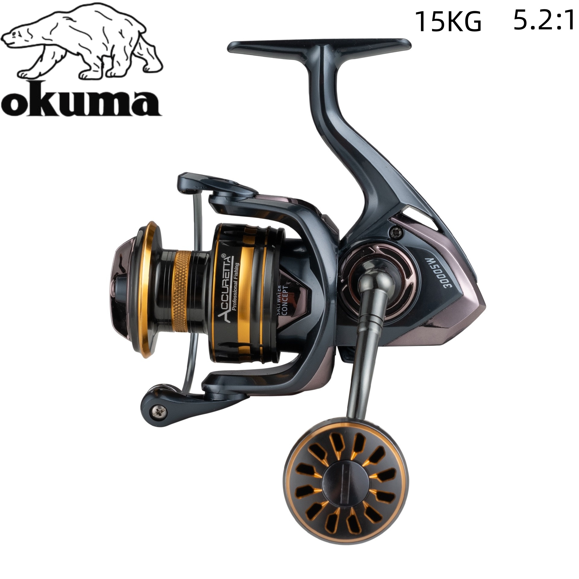 Kastking Reel Zephyr - Okuma Zero-Backlash Full Metal Spinning Reel,