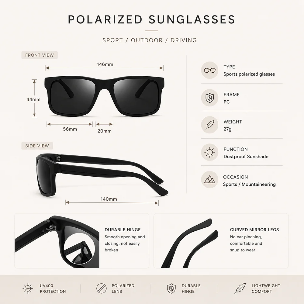 New Men Polarized Sunglasses W - Fishing Sunglasses Polarized recension och pris