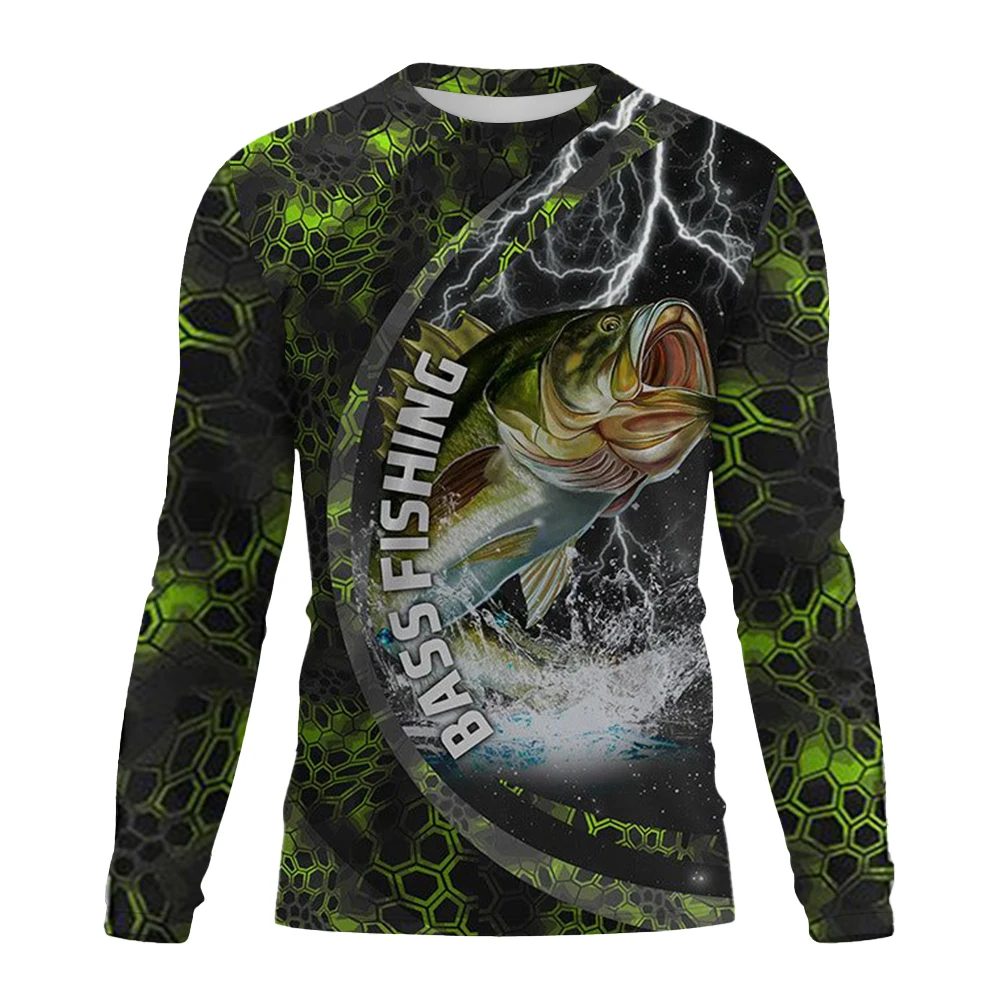 Men Bass Fishing Long Sleeve S - Fishing Shirt Uv Protection recension och pris
