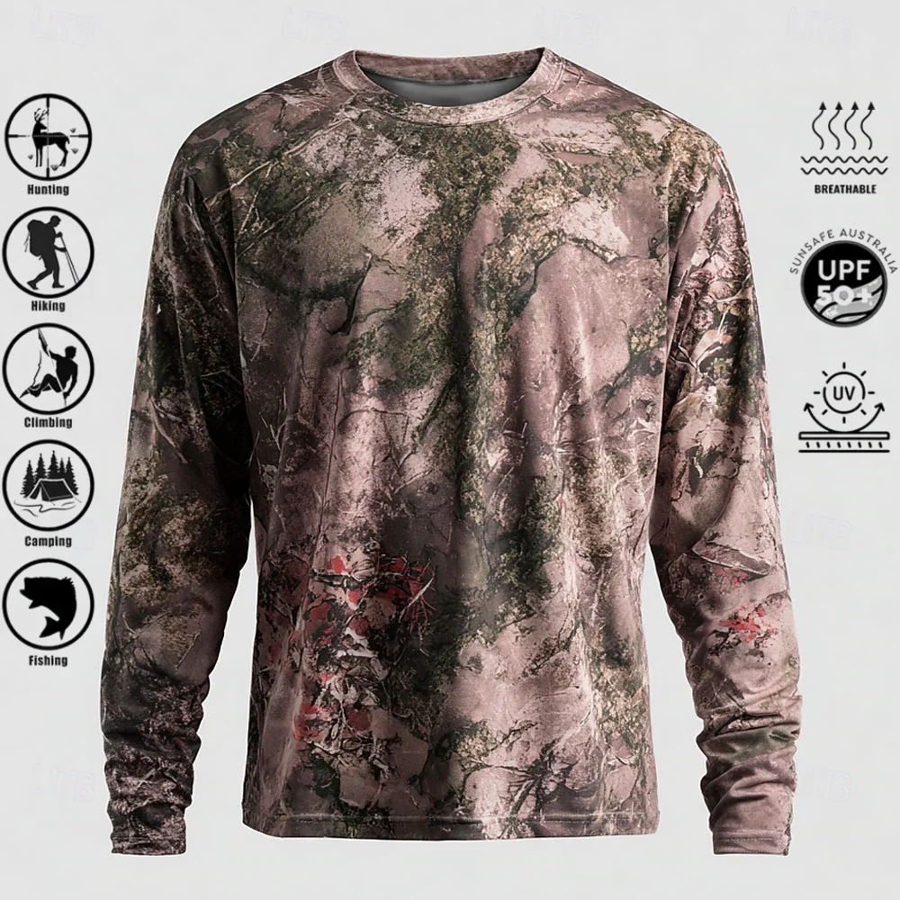 Men Long Sleeve T-shirt Polyes - Fishing Shirt Uv Protection recension och pris
