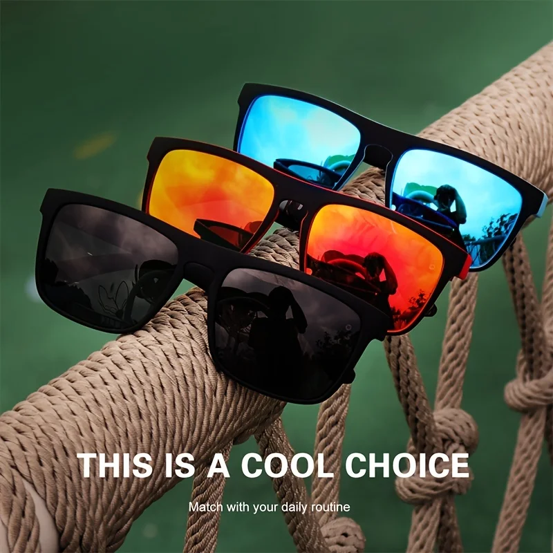 1/3PCS Vintage Square High End - Fishing Sunglasses Polarized recension och pris